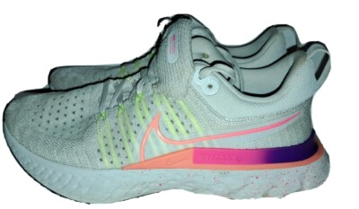 Nike React Infinity Run Fly knit 2 Gray Sneakers Women's Size 8.5