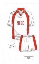 kit calcio Erreà Point NEED (maglia m. lunga + pantalonc) col. bianco-rosso tg L