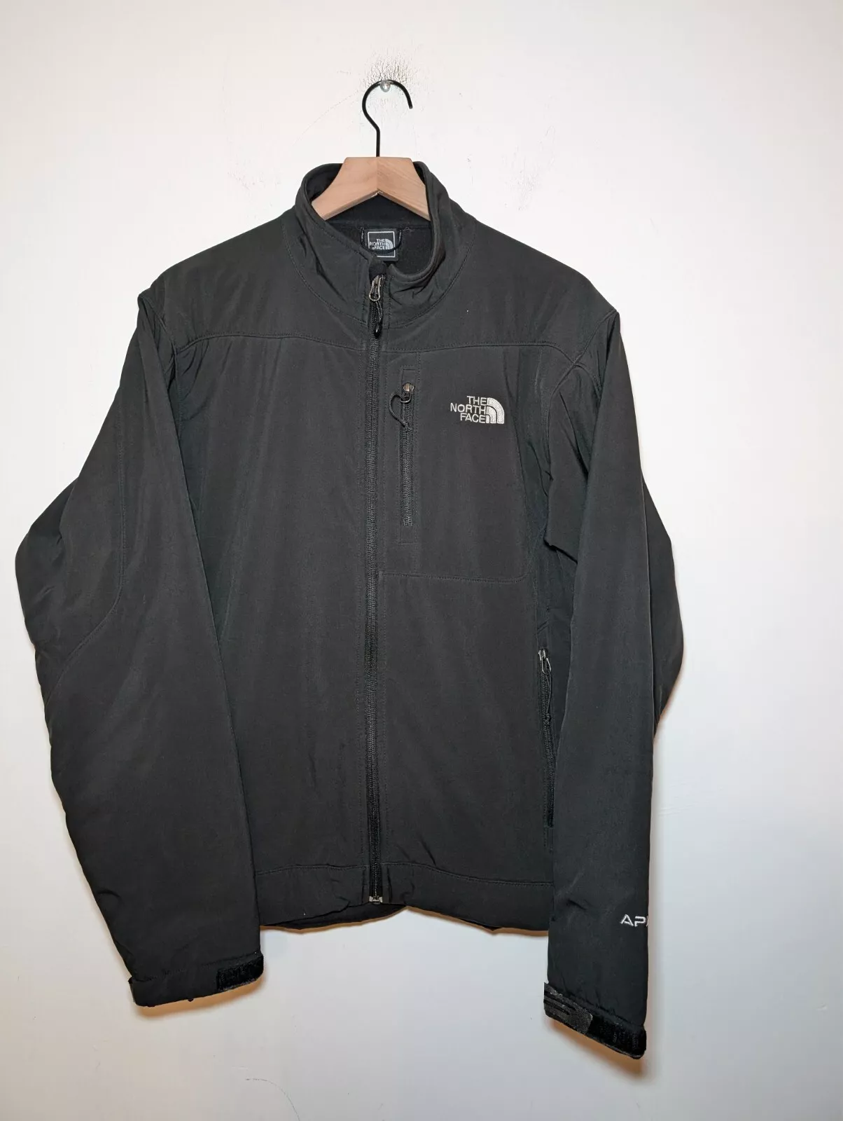 north-face softshell apex full zip pockets jacket