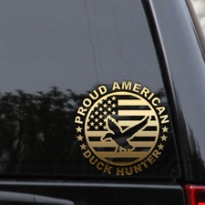 Duck Hunter Proud American Commander Hunting Vinyl Decal Sticker