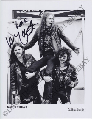 MOTORHEAD 8x10 Photo LEMMY KILMISTER Ace of Spades Overkill Win