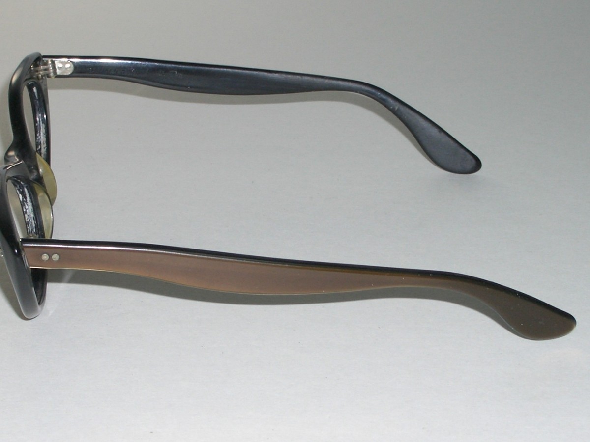 1960\'s VINTAGE BAUSCH & LOMB MULTI TONE CATS EYE Eye Glass Or SUNGLASSES FRAMES il_fullxfull.2109513624_igbi.jpg main image 4