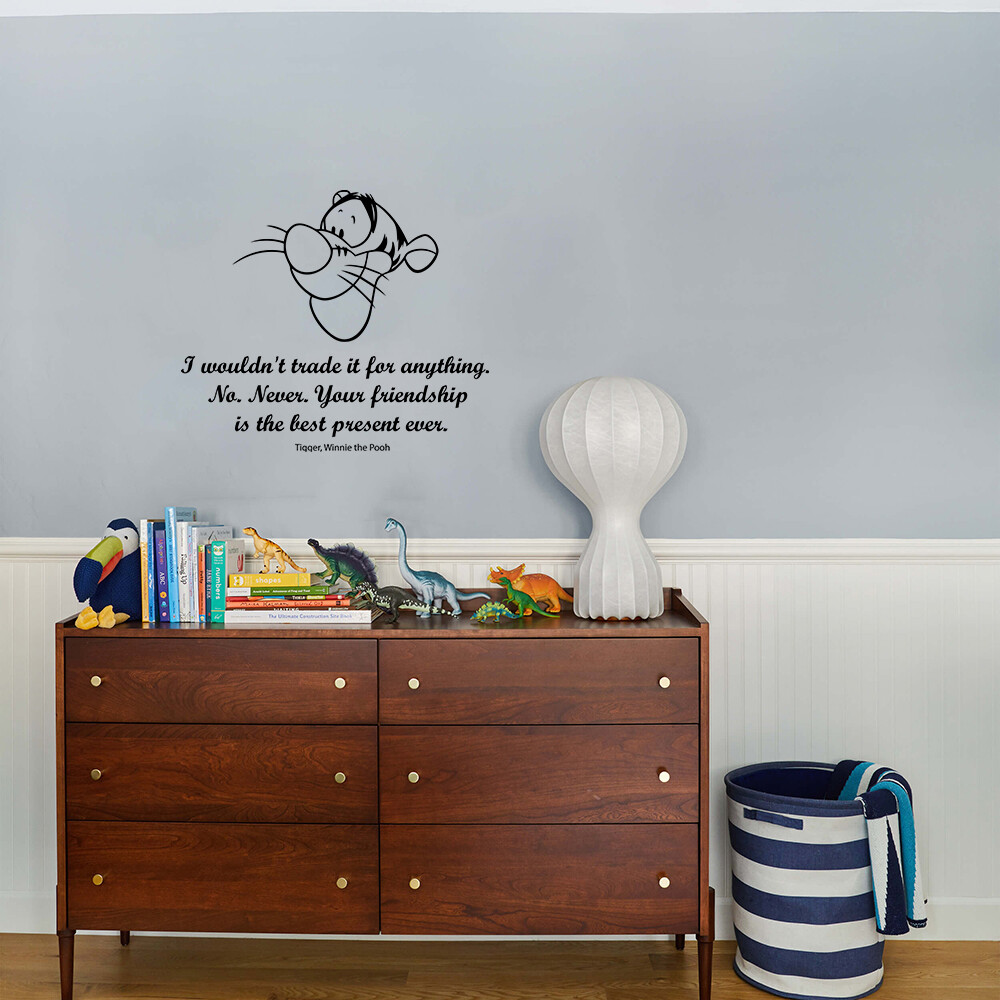 Tigger And Bear Wall Decal Set - 25" X 25" Kids Room Nursery Decor Sticker, Handmade In USA - View #5