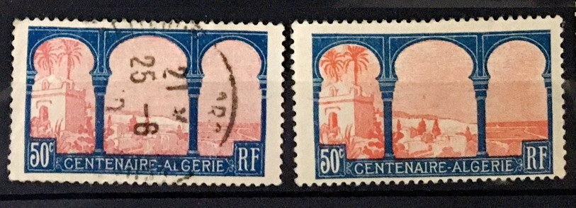 First French Settlement in Algeria Centenary Mint and Used French
