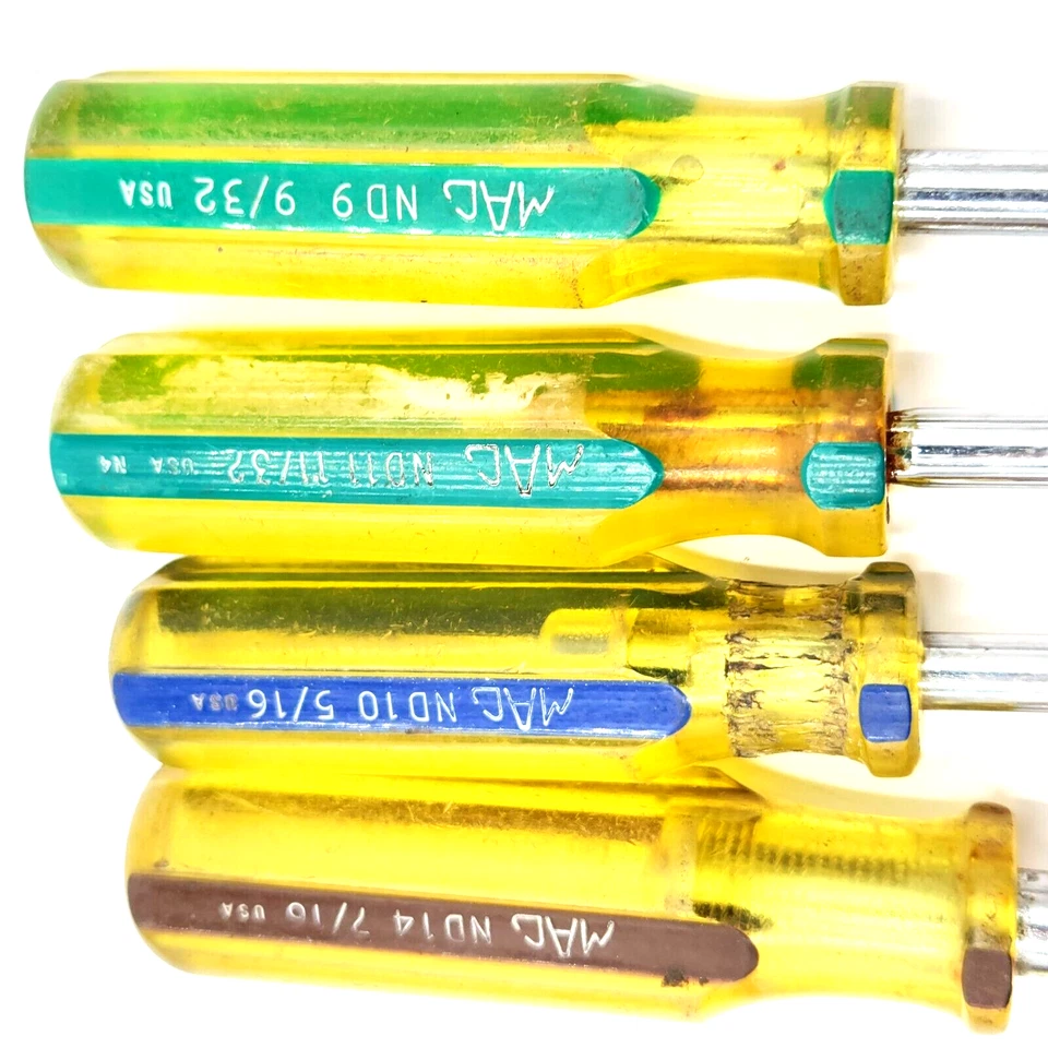 MAC Tools USA SAE 7pc Nut Driver Set In Original Red Tray- 1/4" to 1/2" - Image 2 of 4