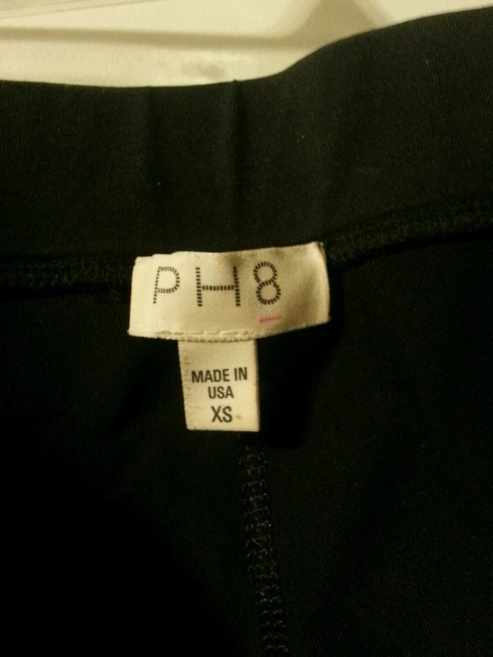 Pantalones Capri Entrenamiento Compresión Ph8 Talla XS Negros con Diseño Negro Foto 3 de 3