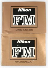 NIKON FM MANUALS, SET OF 2 IN GERMAN  ENGLISH