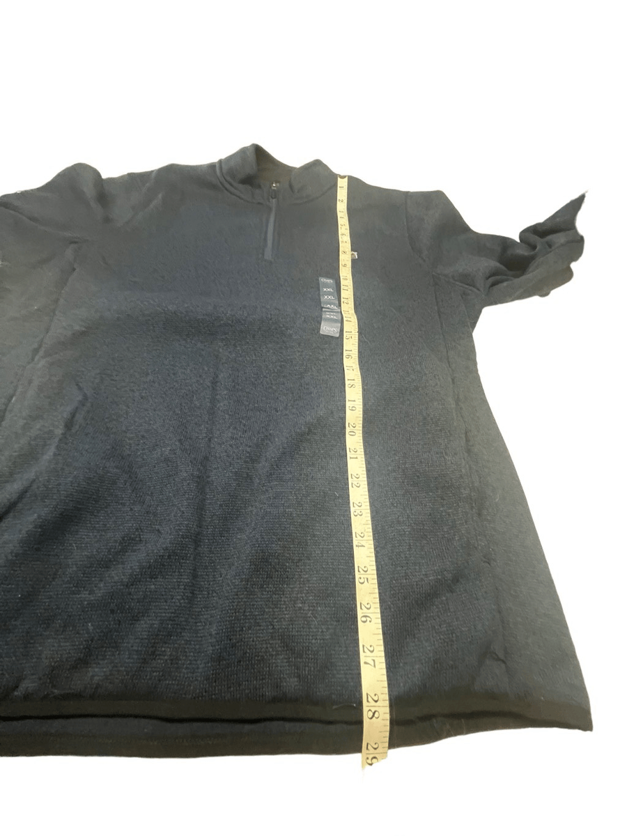Chaps Men's 1/4 Zip sweatshirt Sz XL Navy NWT | eBay