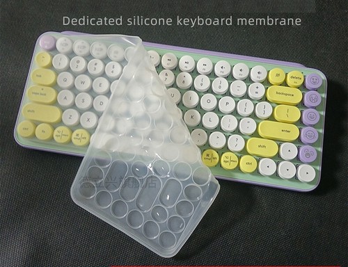 2PC Waterproof Dustproof Silicone Keyboard Protector Cover for Logitech pop keys - Picture 1 of 7