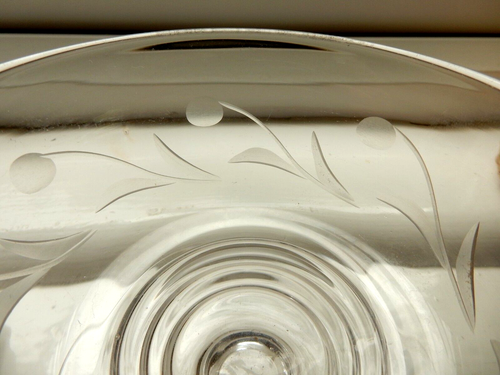 Stuart Crystal Dessert Bowls With Spoon Rest Individual SIGNED 1st NO DAMAGE - Picture 6 of 14