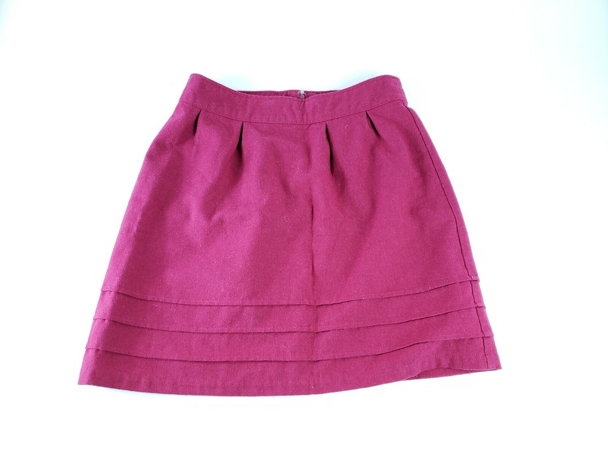 Women’s TULLE Red Wool Skirt Size L