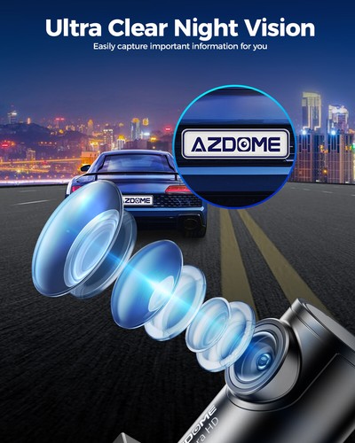 Cámara de tablero inteligente AZDOME 4K UHD WIFI GPS Sony IMX415 G-Sensor automóvil DVR cámara de tablero - Imagen 6 de 13