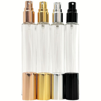 10ml Cylinder Glass Bottles High Quality Atomizer Spray Travel All 4 Included