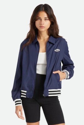 Brixton Utopia Sport Bomberjacke Gr. M Navy Trendy Street Fashion Stylisch