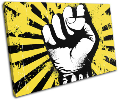 Raised Fist Power Display 0 Illustration SINGLE Leinwand Kunst Bild drucken