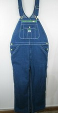 Liberty Mens 36 x 30 Denim Bib Overalls Blue Jeans Medium Wash Zipper Fly Nwt