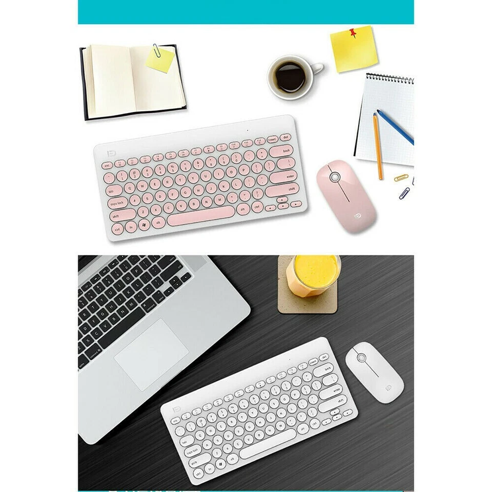 FUDE IK6620 Ultra Slim 2.4G Wireless Keyboard Mouse Set Gaming Keyboard Mouse - Image 3 of 3