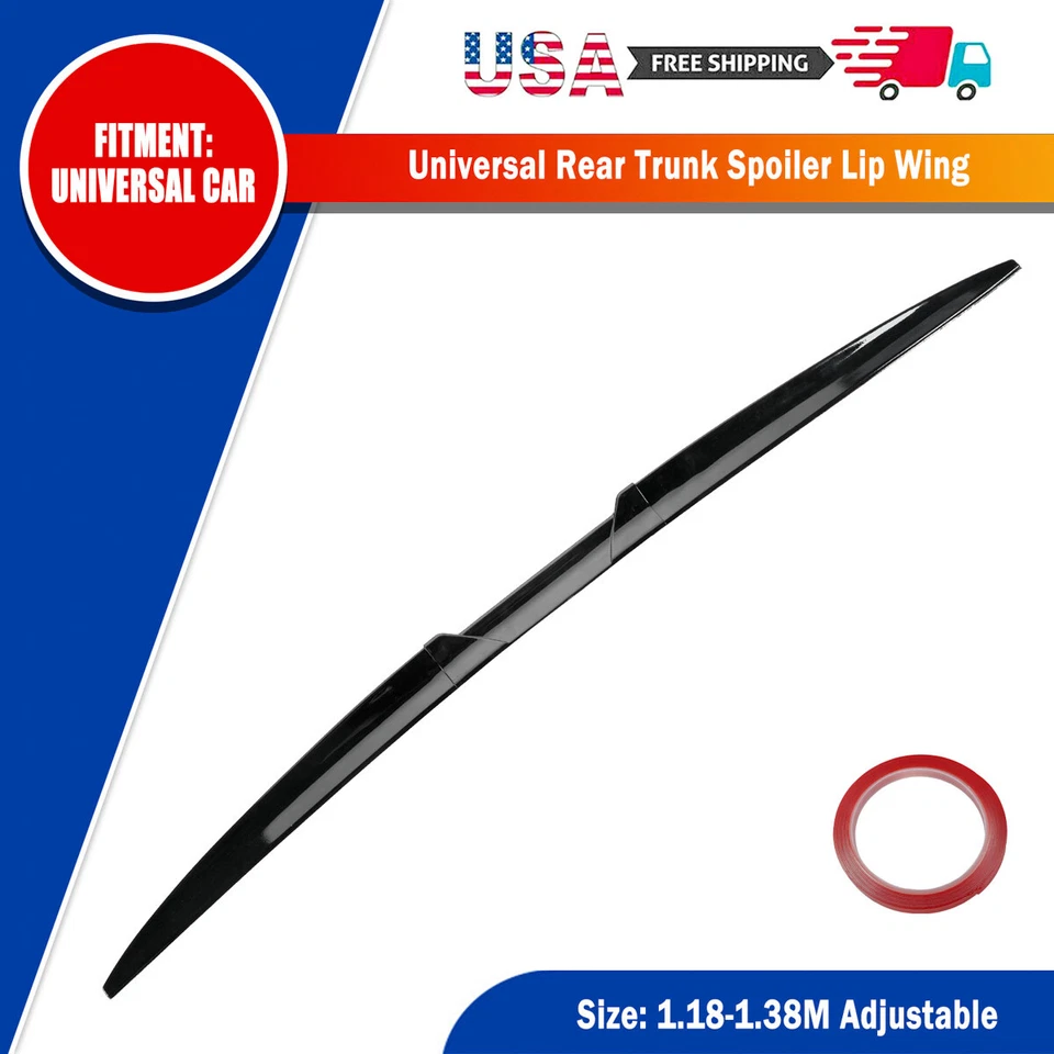 For Chrysler Town & Country Gloss Rear Roof Trunk Spoiler Tail Wing Lip Ducktail Foto 4 de 4