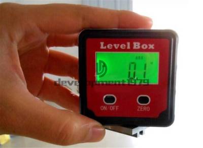 LCD Digital Protractor Angle Finder Bevel Level Box Inclinometer Meter Waterprof