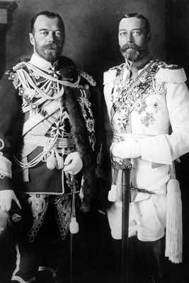 New 5x7 Photo: Czar Nicholas II of Russia and King George V of England, 1913