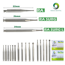 Wave Dental Surgical Burs Latch Round Carbide Bur MIDWEST Long RA SURG 26mm/34mm
