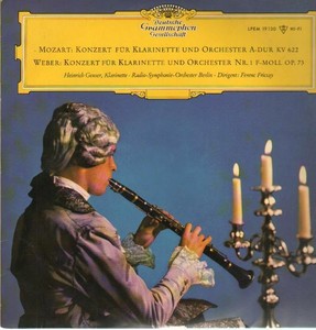 LP Mozart / Weber Konzerte für Klarinette und Orchester,, Geuser,  Radio-Symph-O | eBay