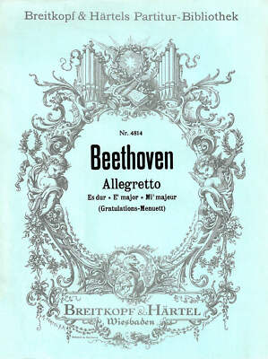 BEETHOVEN - Glückwunschminuett Es-Dur WoO 3