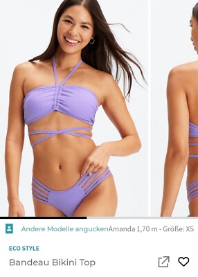 Bikini Fabletics Bandeau Top XL Hose M NEU