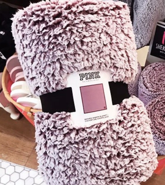 Victoria Secret Light Purple Sherpa Blanket eBay