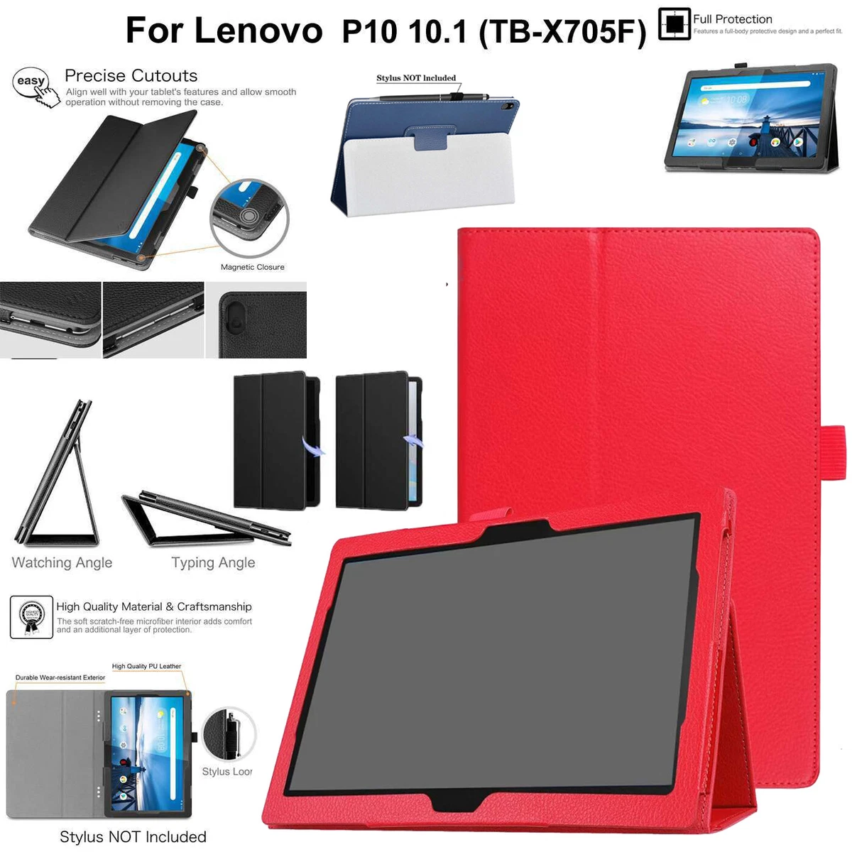 Custodia A Portafoglio In Pelle Per Lenovo K5 Pro – Con Slot Per Carte E Supporto - 4