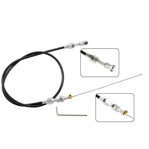 For Chevy LS1 4.8L 5.3L 6.0L 5.7L Stainless Steel Throttle Cable 36" Universal - Picture 2 of 9