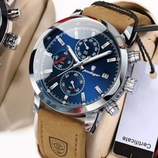 POEDAGAR Luxury Men's Chronograph Watch High Quality Luminous Quartz WristWatch