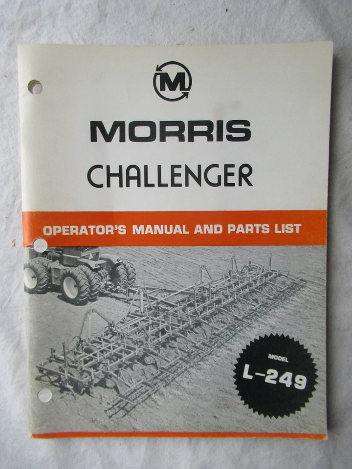 Lista de catálogo de piezas manuales para operadores de arado cincel Morris Magnum Challenger L-249 Foto 2 de 4