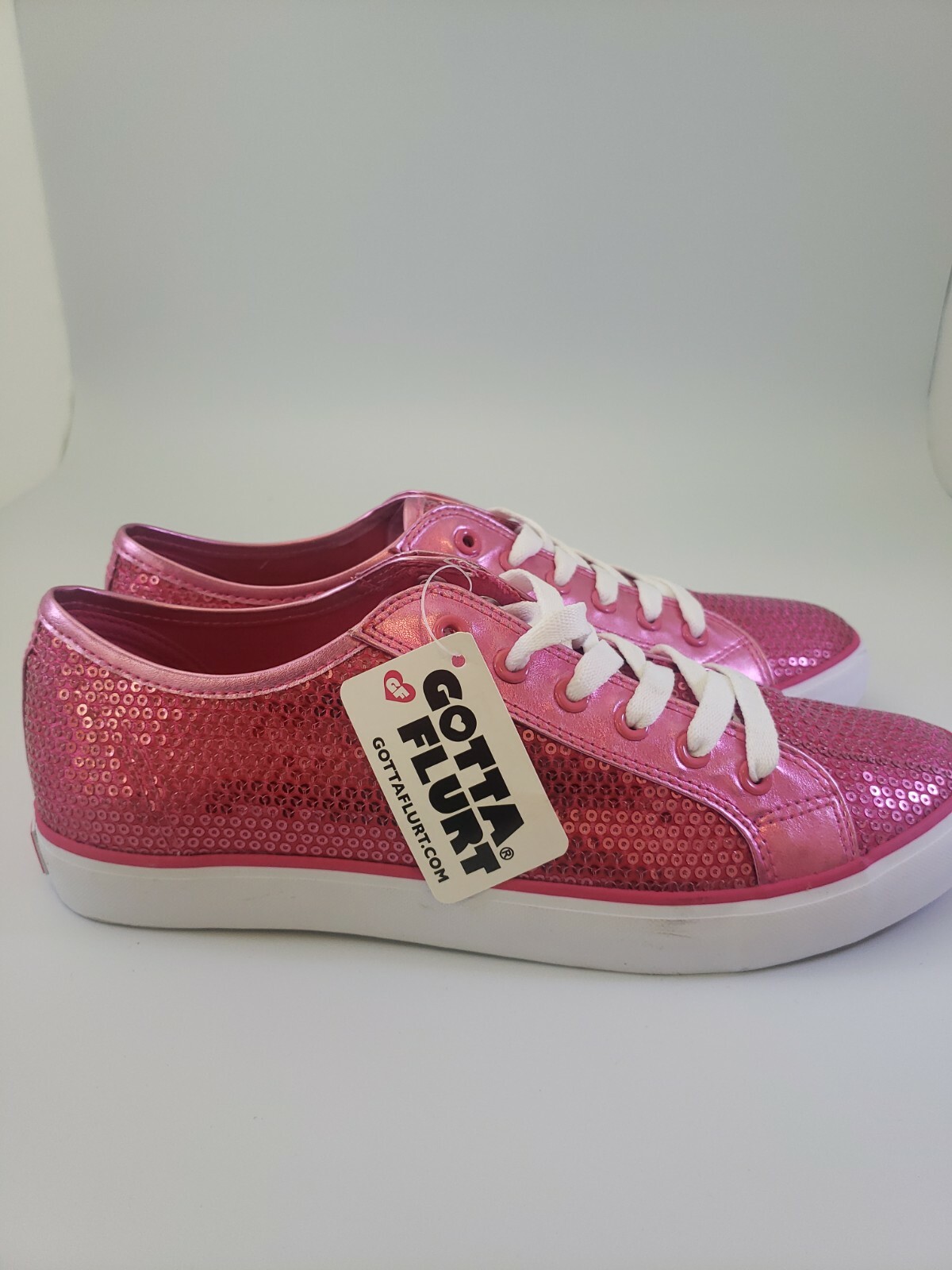 hot pink glitter tennis shoes