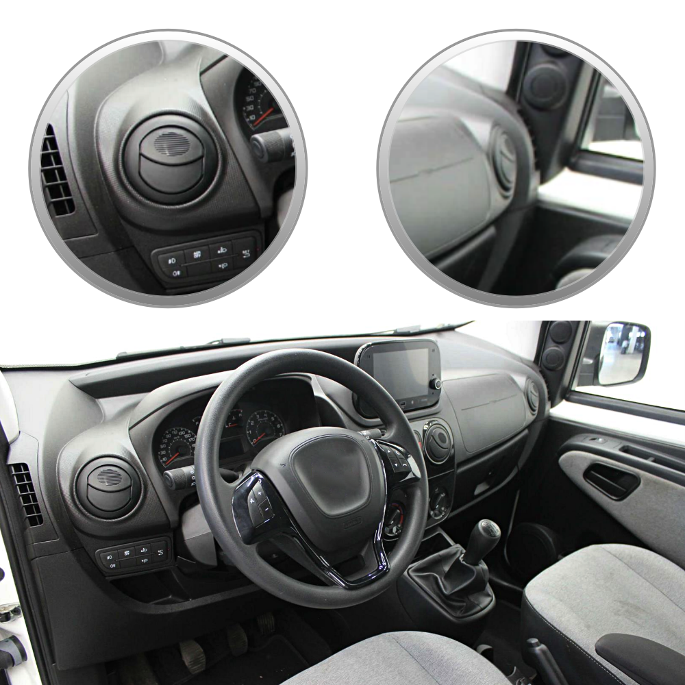 Bocchetta Aria Cruscotto Sinistra/destra - Compatibile Con Fiat Fiorino/Qubo, Citroen Nemo, Peugeot Bipper (2007-2021)