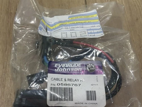 OEM Johnson Evinrude OMC 586767 Cable & Relay Assembly