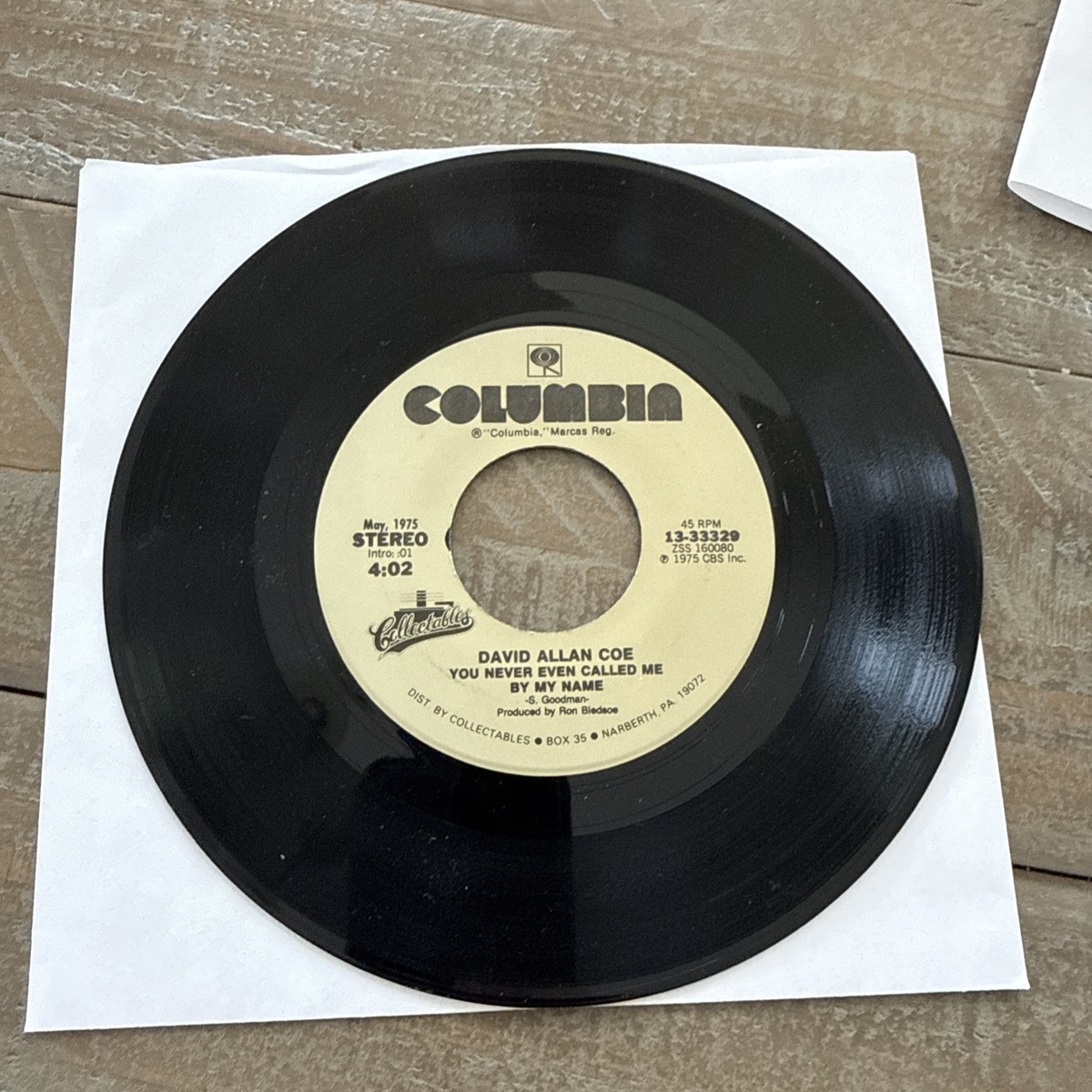 David Allan Coe ~ You Never Even Called Me By My Name/ Longhaired