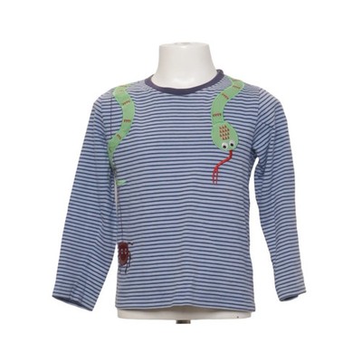 Lilly + Sid, Langarmshirt, Größe: 116, Blau/Mehrfarbig, Baumwolle, Streifen #ACE