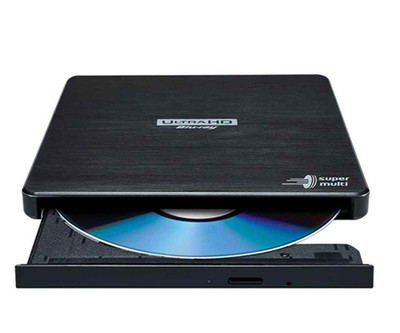 Hitachi-LG Storage Portable External 6X Ultra HD 4K Blu-ray Burner BP60NB10