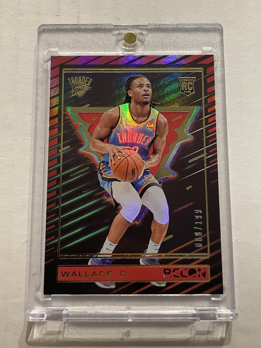 2023-24 Panini Recon - Rookies Cason Wallace #244 Holo Red /199 (RC)
