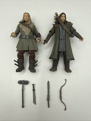 Bridge Direct The Hobbit Kili Fili Dwarf 3.75'' Action Figures Weapons