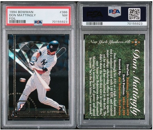 Don Mattingly [Foil] #386 1994 Bowman card