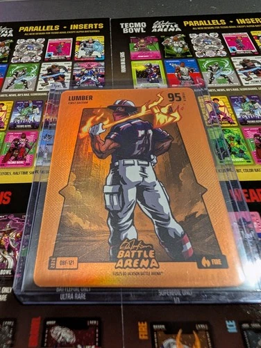 James Wood Bo Jackson Battle Arena Lumber Orange Fire Battlefoil OBF-121