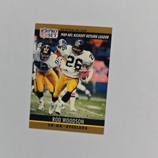 1990 Pro Set Rod Woodson #626 Pittsburgh Steelers Football Card