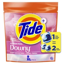 Tide Power PODS with Downy Soft Boosters Laundry Detergent Pacs, April Fresh 