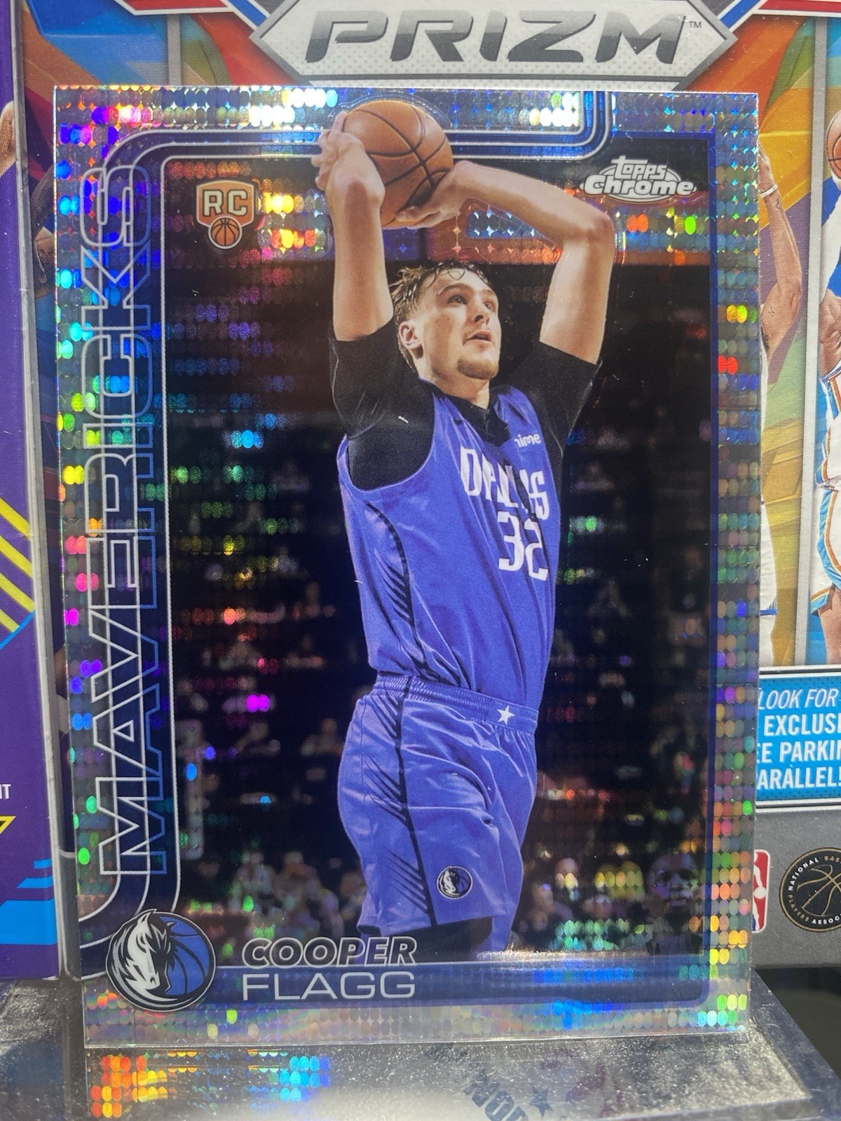 2025-26 Topps Chrome Cooper Flagg Mavericks #251 Hyper Prism Refractor Rookie RC
