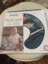 Boppy Premium Pillow Cover Blue Forest Friends Microfiber Fabric NEW