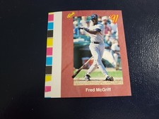 Fred McGriff Crime Dog San Diego Padres 1991 Classic Color Strip Oddball