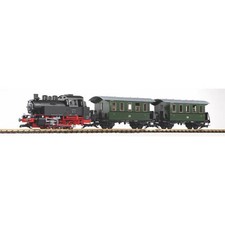 Image of PIKO DR BR80 Passenger Starter Set III (Analogue-Sound/Smoke) G Gauge 37125