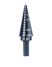 Klein Tools KTSB14 12 Step Drill Bit 14 Double Straight Flute 3/16" to 7/8"
